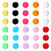 100Pcs 10 Colors Opaque Acrylic Beads OACR-TA0003-09-2