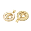 Brass Micro Pave Cubic Zirconia Pendants KK-U070-02F-G-2