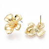 Flower Alloy Stud Earrings MAK-T011-02G-2