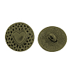Tibetan Style Alloy Shank Buttons X-TIBE-Q044-04AB-NR-1