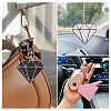 5Pcs 5 Colors Handmade Polymer Clay Rhinestone Big Pendants CLAY-BT0001-16-7