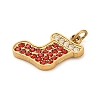 304 Stainless Steel Rhinestone Charms FIND-I062-01G-05-2