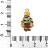 Christmas Alloy Enamel Pendants ENAM-F156-01G-04-3
