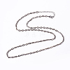 Iron Cable Chains Necklace Making MAK-J009A-07B-1