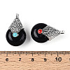Tibetan Style Resin Pendants RESI-T022-16K-3