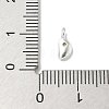 925 Sterling Sliver Cubic Zirconia Moon Charms STER-R002-02S-05-3