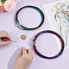 60Pcs 6 Colors Stainless Steel Wire Necklace Cord DIY Jewelry Making TWIR-UN0001-13A-4