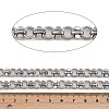 304 Stainless Steel Ring with Cube Link Chains CHS-A019-05P-3