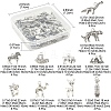 50Pcs Tibetan Style Alloy Animals Pendants FIND-FS0004-34-4