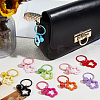 20Pcs 10 Colors Zinc Alloy Keychains KEYC-BBC0001-16-4