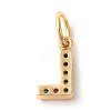 Brass Micro Pave Colorful Cubic Zirconia Charms LS-ZIRC-F092-01-L-2