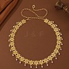 Ethnic Style Alloy Flower Link Chain Tassel Waist Body Chains FS-WG4F21D-03-1
