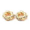 Brass Micro Pave Cubic Zirconia Spacer Beads KK-F855-05G-2