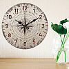 MDF Printed Wall Clock HJEW-WH0058-004-5
