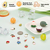 Elecrelive 32Pcs 16 Style Alloy Enamel & Resin Pendants and Charms ENAM-EL0001-01-14