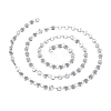 304 Stainless Steel Sunflower Link Chains CHS-K010-01P-01-2