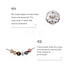 160Pcs 8 Colors Alloy Rhinestone Beads FIND-CW0001-11-4