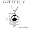 Titanium Steel Pendant Necklaces PW-WG64110-01-2