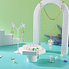  Jewelry 550Pcs 11 Colors Spray Paint ABS Plastic Imitation Pearl Beads MACR-PJ0001-06-18