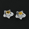 Transparent Plating Acrylic Beads MACR-CJC0001-09B-01-1