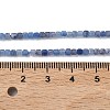 Natural Dyed & Heated Blue Aventurine Beads Strands G-P457-B01-10-4
