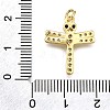 Rack Plating Brass Micro Pave Cubic Zirconia Pendants KK-K401-81G-3