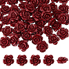 50Pcs Opaque Resin Beads RESI-DC0001-59-1