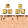 Brass Rhinestone Spacer Beads RSB074NF-04G-3