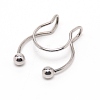 Wire Wrap Nose Ring for Teen Girl Women LS-AJEW-TAC0029-08P-1