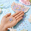 405Pcs Eletroplated Transparent Glass Beads GLAA-TA0003-66B-6