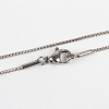 304 Stainless Steel Venetian Chain Necklace Making STAS-P046-07P-2