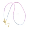 Braided Polycotton Cord Necklaces Making MAK-F038-B15-G-1