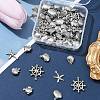 60Pcs 5 Styles Stainless Steel Charms STAS-FS0001-46-7