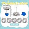 10Pcs Alloy Glass Rhinestone Brooches AJEW-PH01688-2