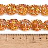Electroplate Glass Bead Strands EGLA-H110-01HR-03-4