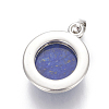 Natural Dyed Lapis Lazuli Pendants G-L512-B05-3