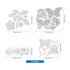 Flower & Leaf & Butterfly Frame Carbon Steel Cutting Dies Stencils DIY-TA0002-88-9