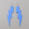 Acrylic Lightning Dangle Earrings EJEW-WH0047-24E-1