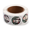 Christmas Round with Word Roll Stickers DIY-S045-01G-3