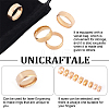 Unicraftale 18Pcs 9 Size Titanium Steel Plain Band Finger Rings Set for Women RJEW-UN0002-69-5