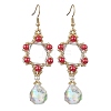 GLass Dangle Earrings EJEW-MZ00255-02-1