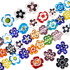 Handmade Millefiori Glass Bead Strands LAMP-LT0001-09B-1