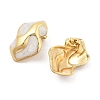 PVD Vacuum Plating Golden 304 Stainless Steel Stud Earrings for Women EJEW-Z068-10G-3