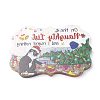 Christmas Cat Shape Acrylic Pendant Decoration HJEW-E007-01G-09-4