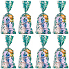 100Pcs Leaf Printed OPP Cellophane Candy Packaging Bags ABAG-GF0001-40-7