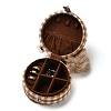 PU Leather and Velvet Jewelry Storage Box Keychain KEYC-B017-01-4