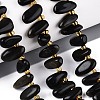 Natural Golden Sheen Obsidian Beads Strands G-Z091-A39-1