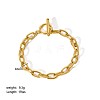 Simple Stainless Steel Cable Chains Bracelets for Summer Beach PM6439-8-1