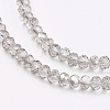 Transparent Glass Beads Strands GLAA-F076-B04-3