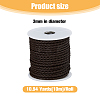 Round PU Leather Braided Cord LC-WH0012-03A-02-2